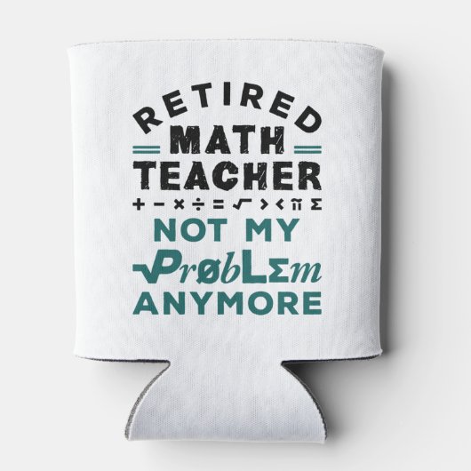 数学退職した先生私の問題はこれ以上 缶クーラー (裏面)