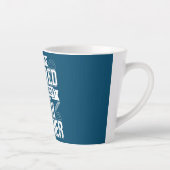 数学退職した先生私はいつも数学先生 カフェラテマグ (右)