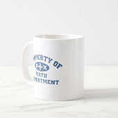 数学部の特性 コーヒーマグカップ (正面左)