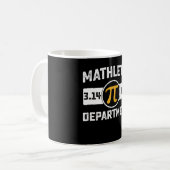 数学部 円周率の日 数学 ヴィンテージ コーヒーマグカップ (正面左)