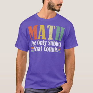 数学関数を数える唯一の主題を数学 Tシャツ
