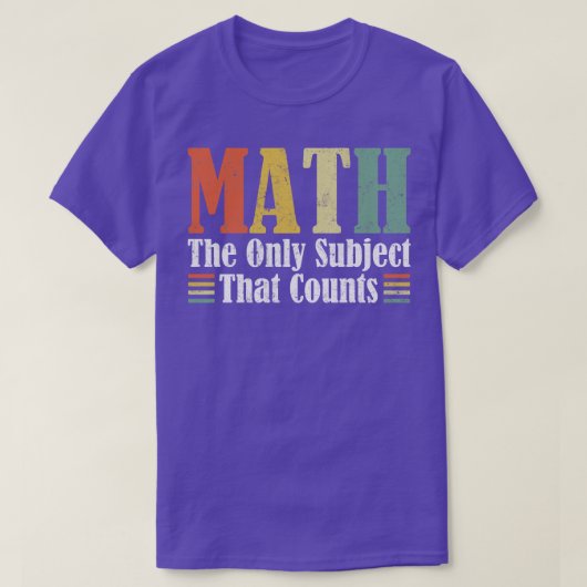 数学関数を数える唯一の主題を数学 Tシャツ (デザイン正面)