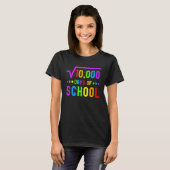 数学100日の学校の数学先生100日の Tシャツ (正面フル)