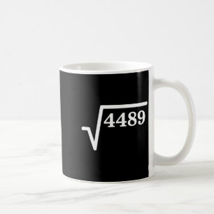 数学4489、お茶のための完全な平方数数学ジョーク コーヒーマグカップ