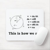 数学! これは私達がいかに転がるかです マウスパッド (マウス)