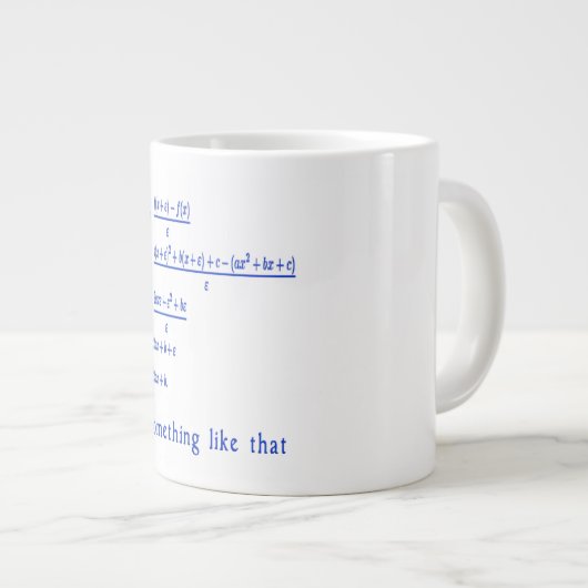 数学 ジャンボコーヒーマグカップ (正面右)