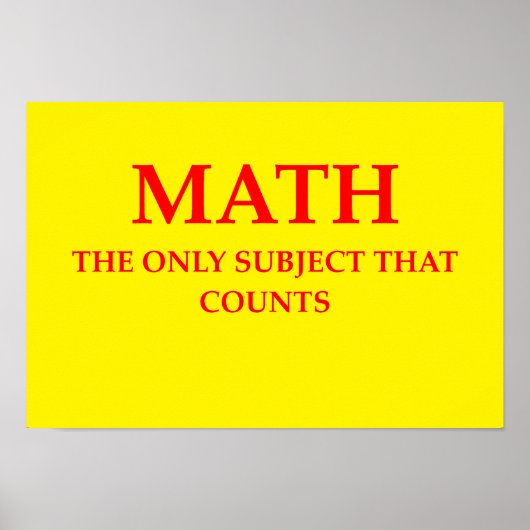 数学 ポスター (正面)
