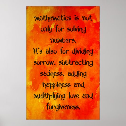 数学 ポスター (正面)