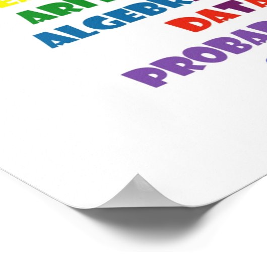 数学 ポスター (角)