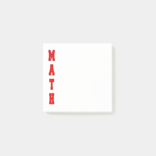 数学 ポストイット (正面)