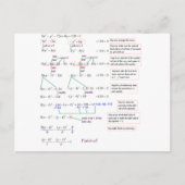 数学 ポストカード (正面)