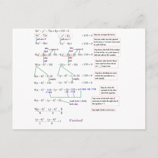 数学 ポストカード (正面)