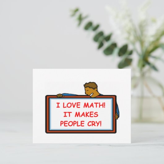 数学 ポストカード (スタンド正面)