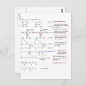 数学 ポストカード (正面/裏面)