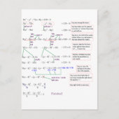 数学 ポストカード (正面)