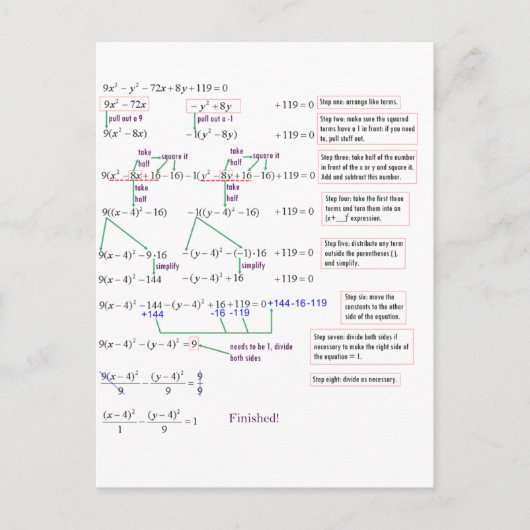 数学 ポストカード (正面)