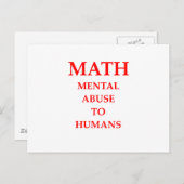 数学 ポストカード (正面/裏面)