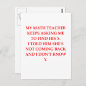 数学 ポストカード (正面/裏面)