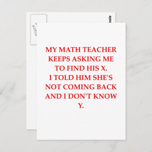 数学 ポストカード (正面/裏面)