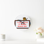 数学 ラウンド壁時計 (ホーム)