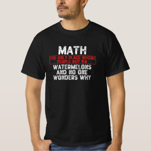 数学。人々が69人買のスイカ Tシャツ
