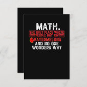 数学。人々69ウォータメ買ロの唯一の場所 サンキューカード (正面/裏面)