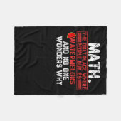 数学。人々69ウォータメ買ロの唯一の場所 フリースブランケット (正面(横))