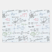 数学、代数、ジオメトリ、ボールペン ラッピングペーパーシート (正面)