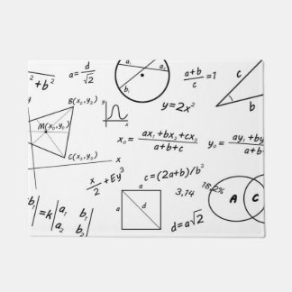 数学 代数 幾何 白板 ドアマット