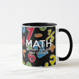 数学。唯一重要な科目 マグカップ
