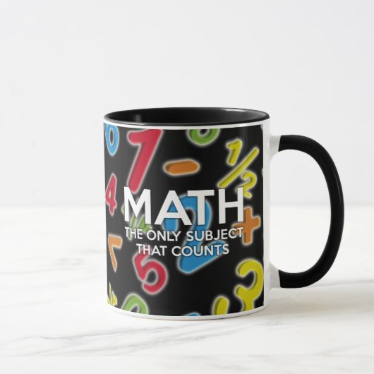 数学。唯一重要な科目 マグカップ (右)