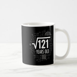 数学 平方根 121歳 おもしろ数学 コーヒーマグカップ