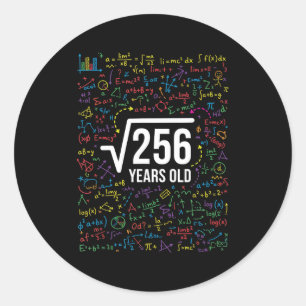 数学 平方根 256歳 楽しい数学 ラウンドシール