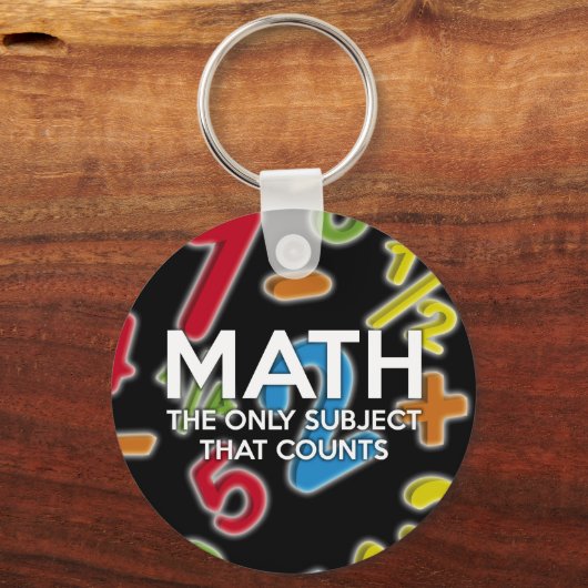 数学。数える唯一の主題 キーホルダー (正面)