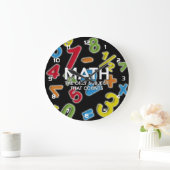 数学。数える唯一の主題 ラージ壁時計 (ホーム)
