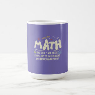 数学  数学教師へのギフト コーヒーマグカップ
