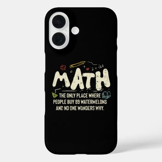 数学 数学教師 ギフト Case-Mate iPhoneケース (裏面)