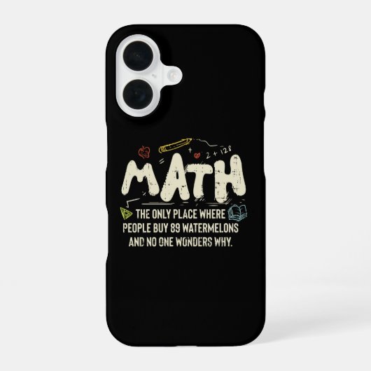 数学 数学教師 ギフト iPhone 16ケース (裏面)
