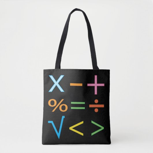 数学 数学記号 数学 トートバッグ (正面)