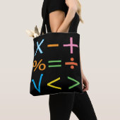 数学 数学記号 数学 トートバッグ (クローズアップ)