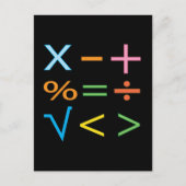 数学 数学記号 数学 ポストカード (正面)