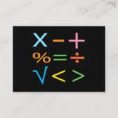 数学 数学記号 数学 名刺 (正面)