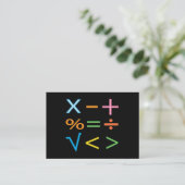 数学 数学記号 数学 名刺 (スタンド正面)