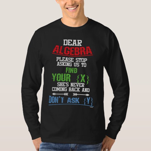 数学 数学 代数 解法 公式 コレクション Tシャツ (正面)
