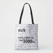 数学 - 生徒を泣かせる トートバッグ (正面)