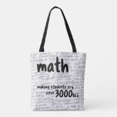 数学 - 生徒を泣かせる トートバッグ (裏面)