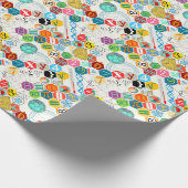 数学(白い) ラッピングペーパー (角)