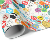 数学(白い) ラッピングペーパー (ロールコーナー)