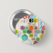 数学(白い) 缶バッジ (正面&裏面)