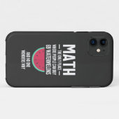 数学。算数おもしろい皮肉引用文ギフト Case-Mate iPhoneケース (裏面(横))